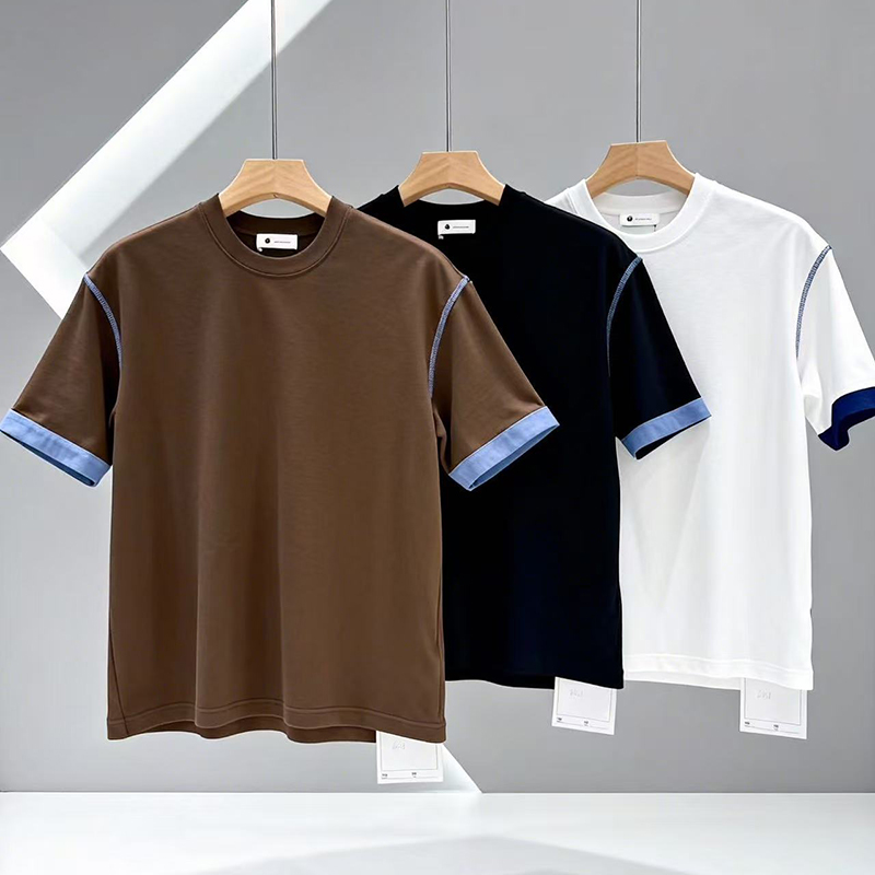 Camiseta con cuello redondo para hombre omaiga 518689