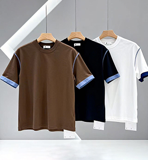 Camiseta con cuello redondo para hombre omaiga 518689