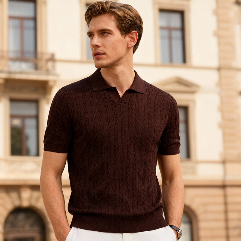 Polo tipo su&eacute;ter para hombre omaiga 530732