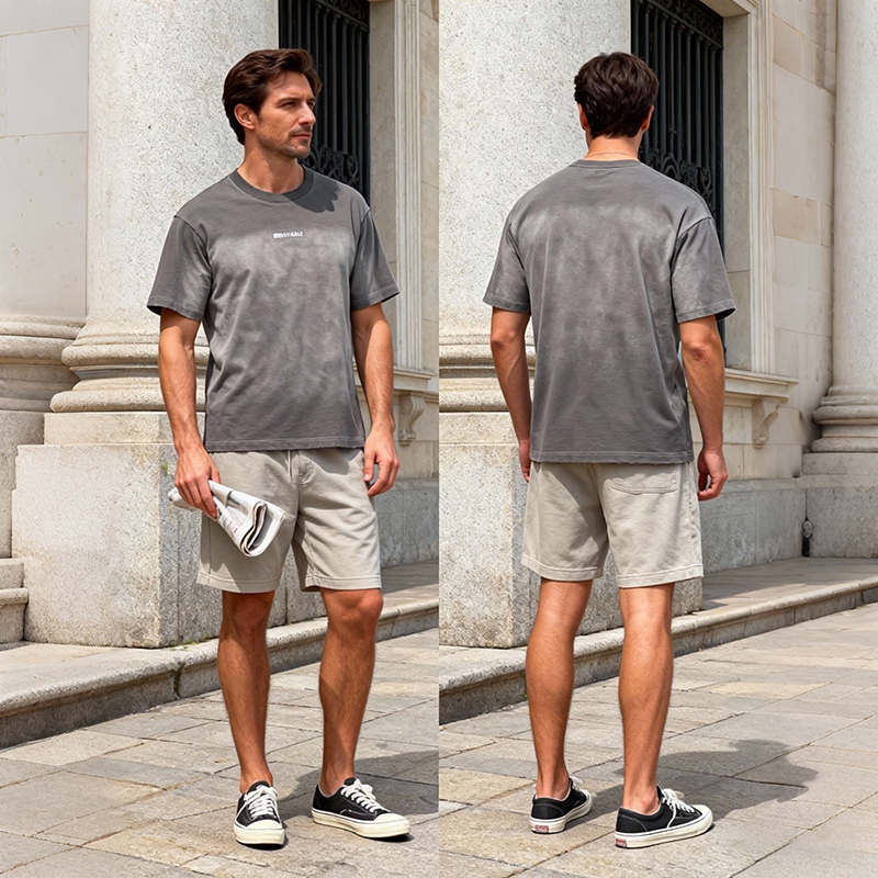 Camiseta de cuello redondo omaiga para hombre 518863
