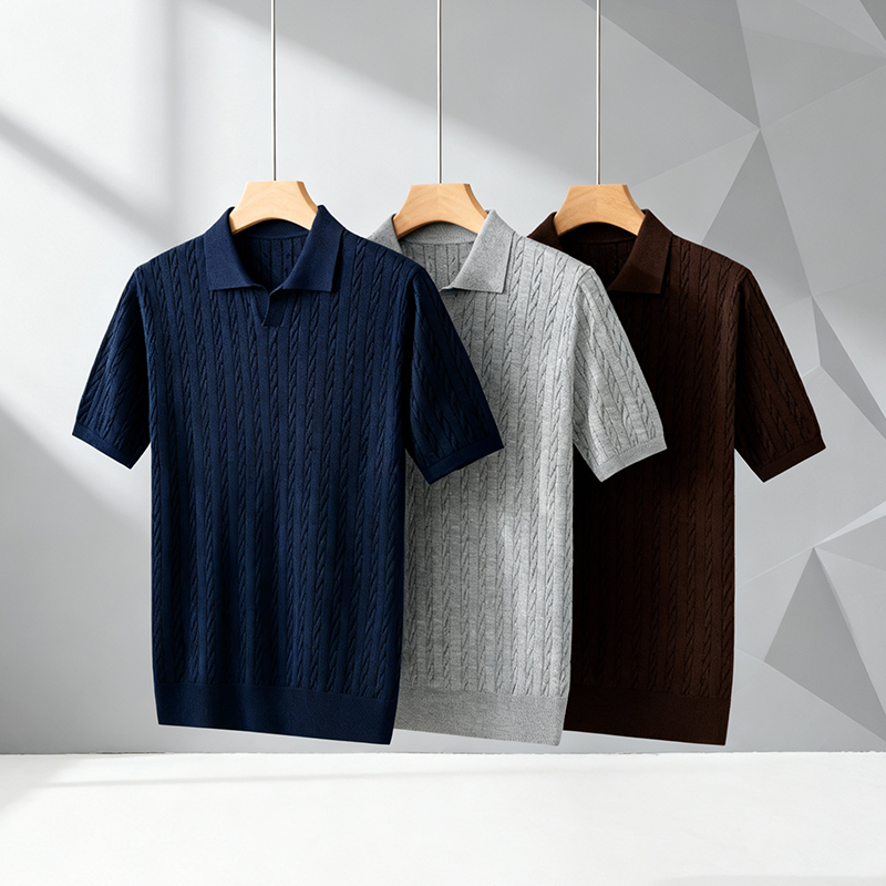 Polo tipo su&eacute;ter para hombre omaiga 530732