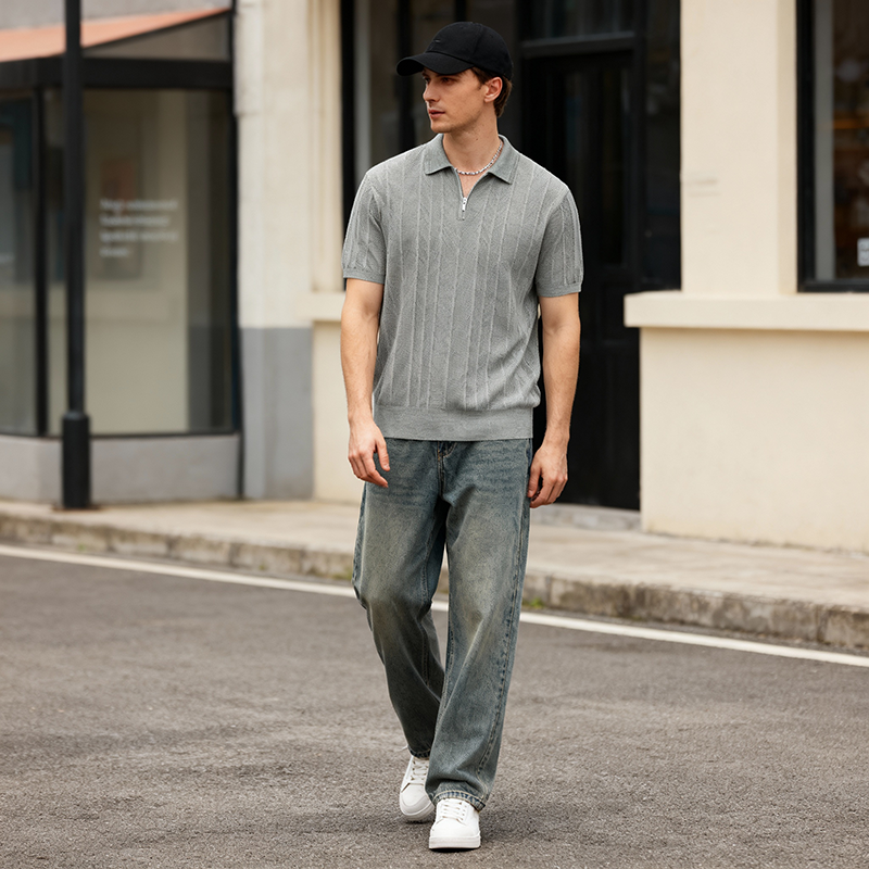 Polo tipo su&eacute;ter para hombre omaiga 530720