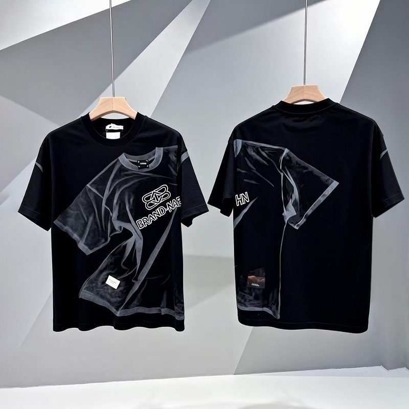 Camiseta de cuello redondo omaiga para hombre 386935