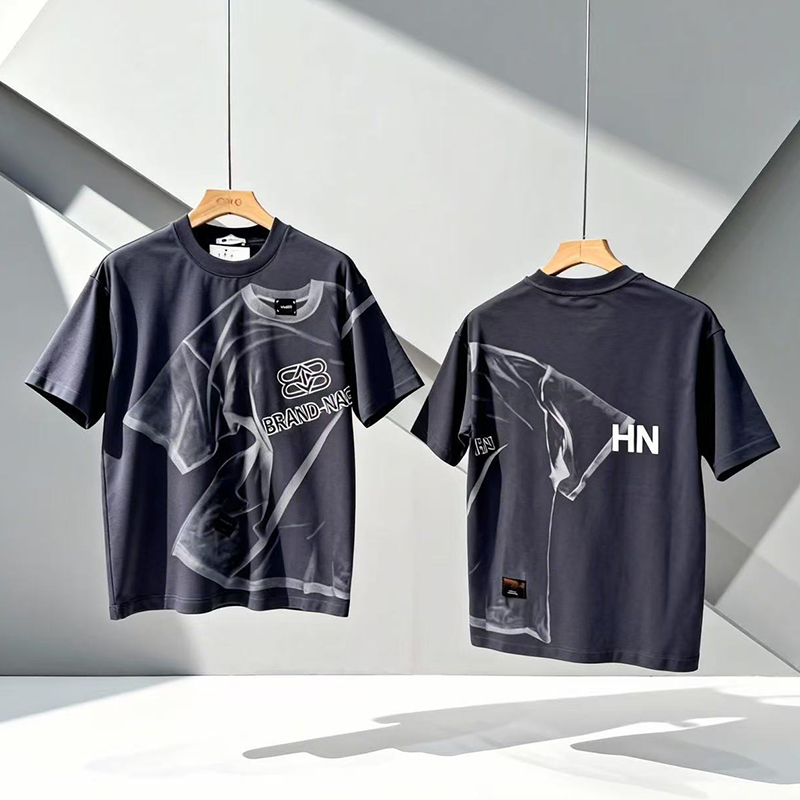 Camiseta de cuello redondo omaiga para hombre 386935