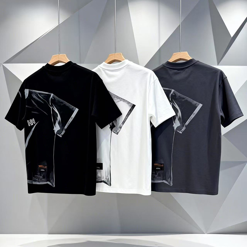Camiseta de cuello redondo omaiga para hombre 386935