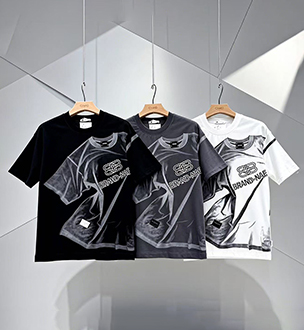 Camiseta de cuello redondo omaiga para hombre 386935