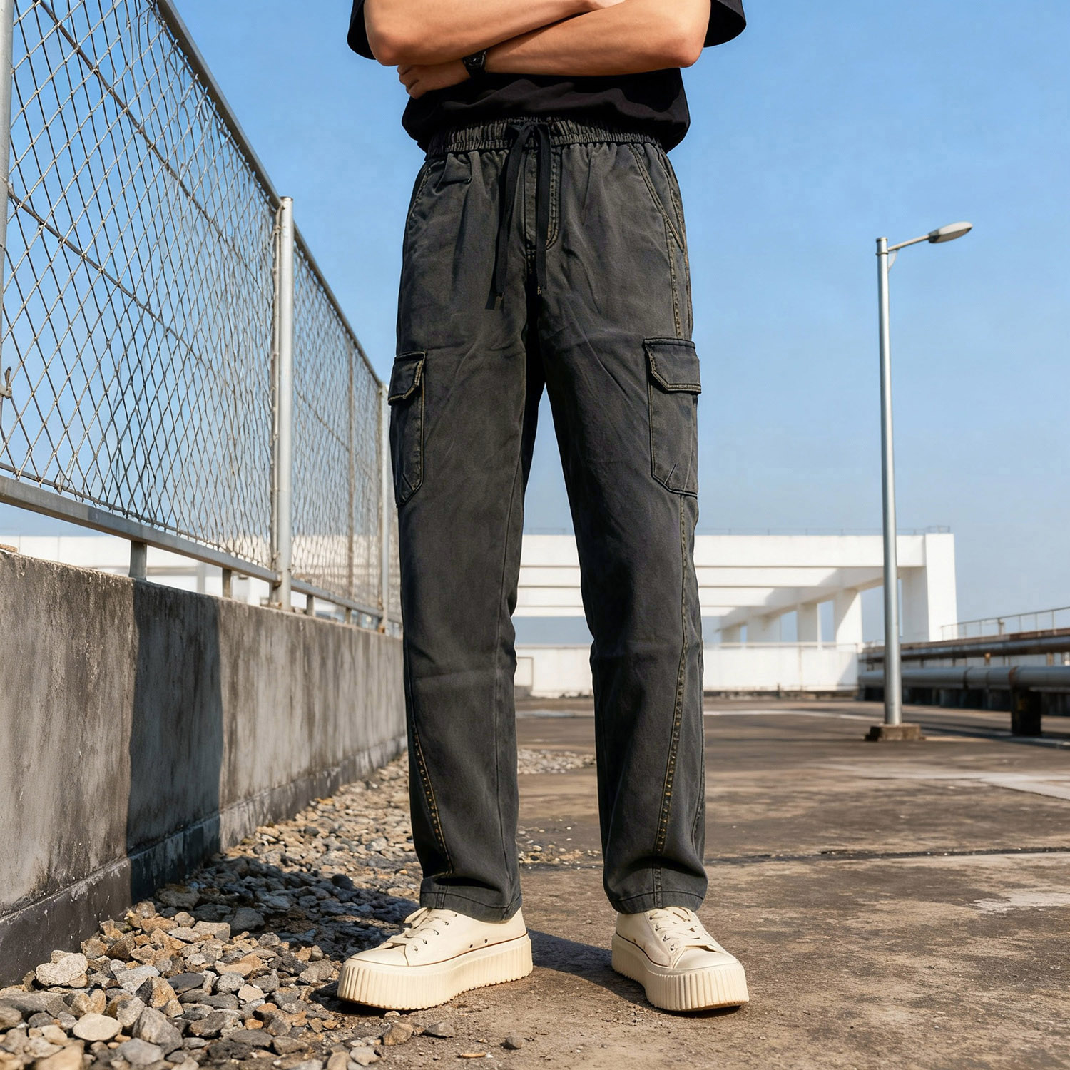 Pantalones y pantalones para hombre omaiga 466601