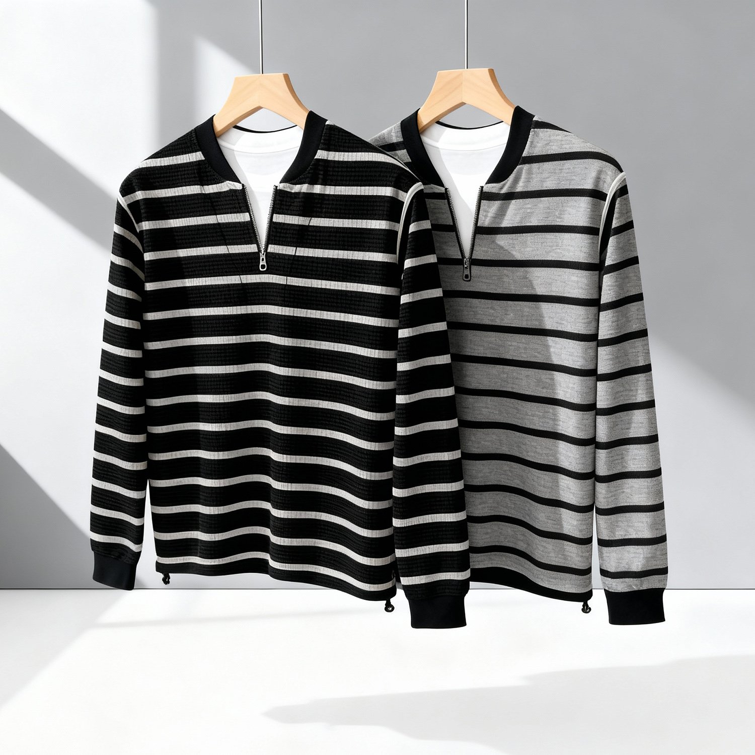 Sudadera a rayas de dos piezas Omaiga para hombre 466003