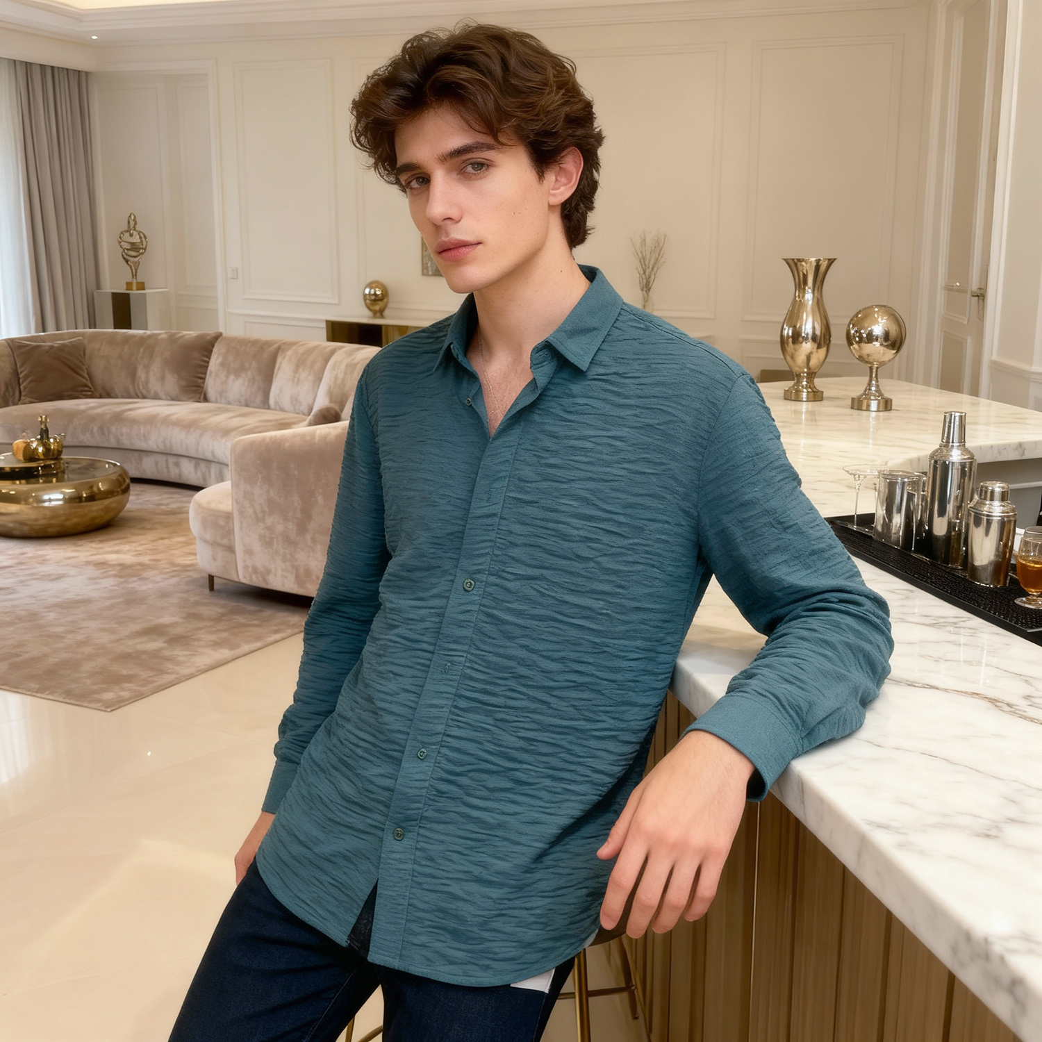 Camisas para hombre Omaiga 378617