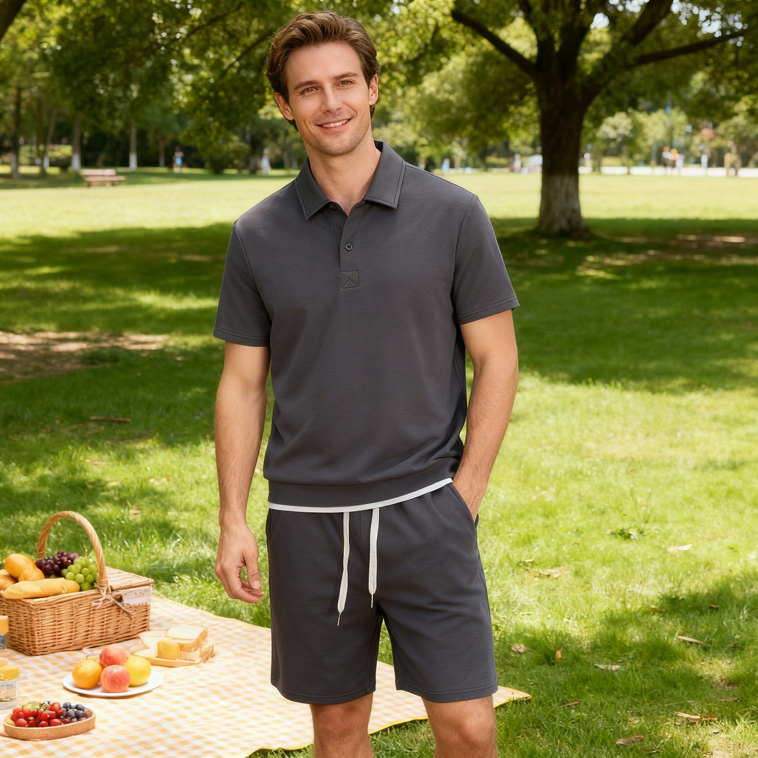 Conjuntos de pantalones cortos para hombre Omaiga 518758